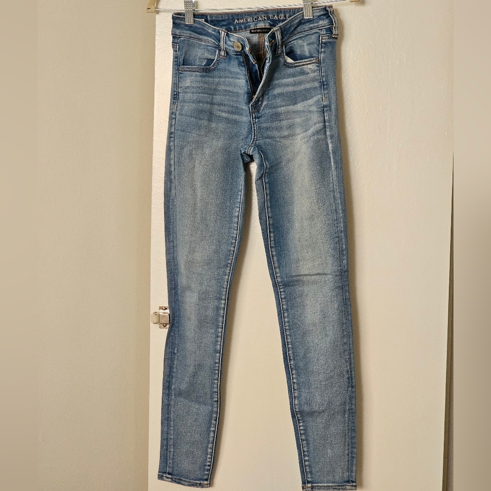 American Eagle Outfitters Women's Light Blue Jeggings